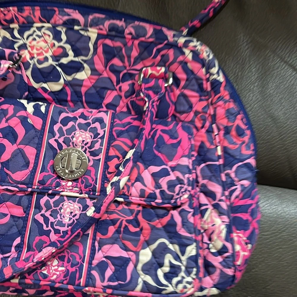 Vera Bradley Turnlock satchel in katalina pink